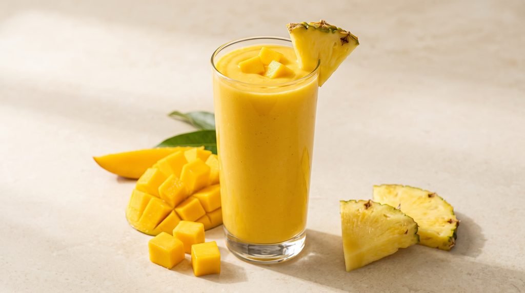 mango pineapple smoothie on surface 2k 20260918032009