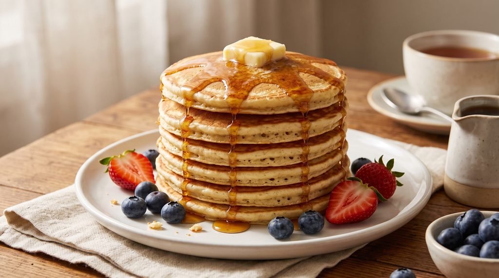 maple syrup drizzling over pancakes 2k 20260917185825