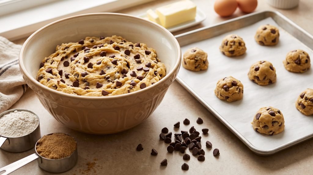 Homemade Chocolate Chip Cookies preparing chocolate chip cookie … 2k 20260918025310
