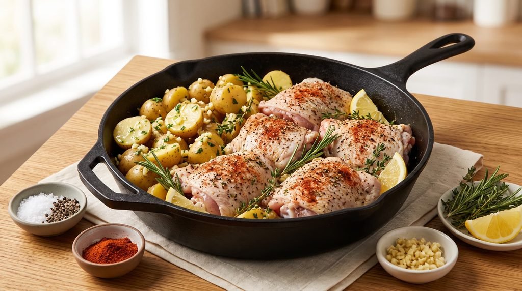 preparing garlic butter chicken … 2k 20260918025625
